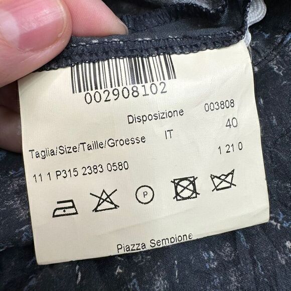 Piazza Sempione Audrey Black Dress Pants Women's Size 40 US 8 Flat Front Solid - Picture 6 of 7